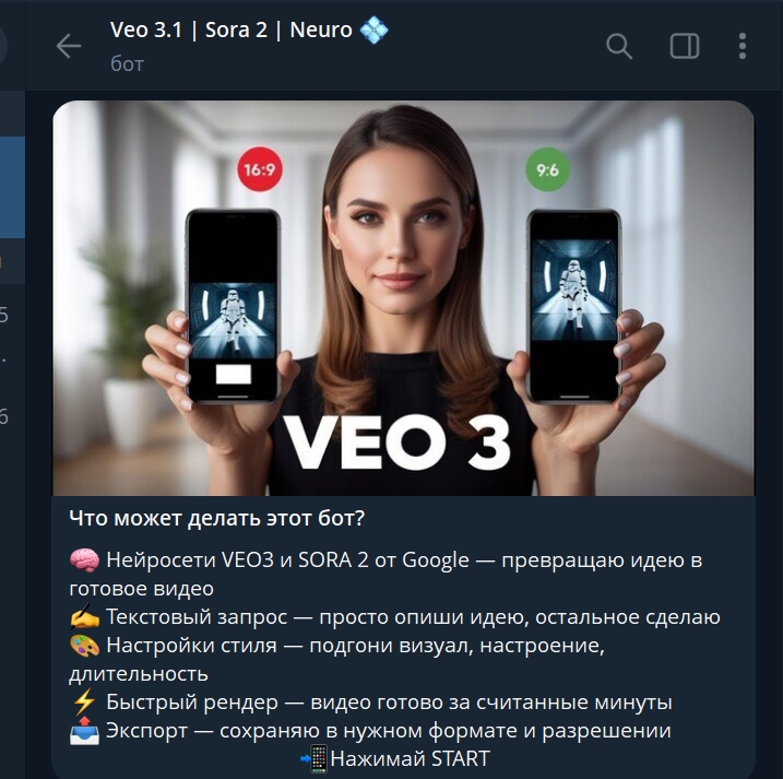 бот Veo3SoraPRO